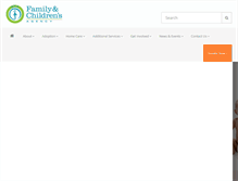 Tablet Screenshot of familyandchildrensagency.org